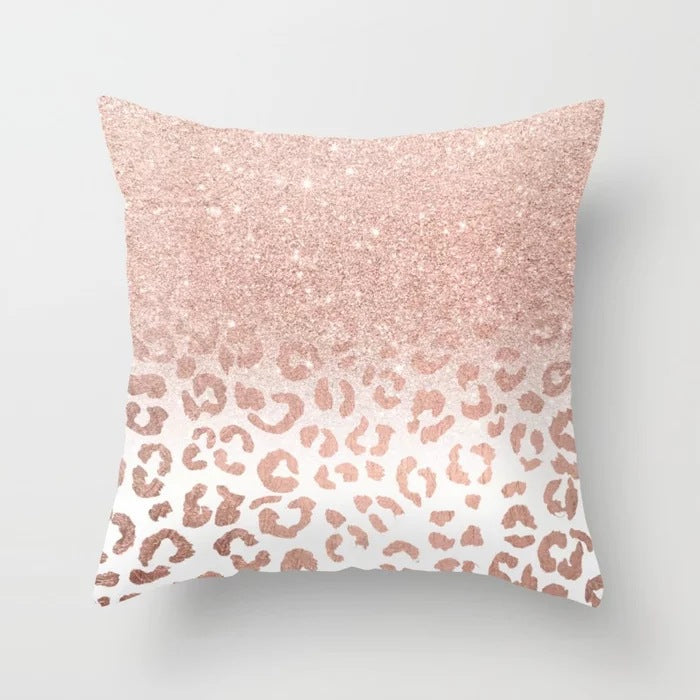 Pink sofa cushion case