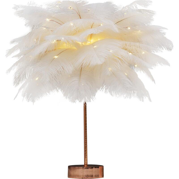 Feather Table Lamp