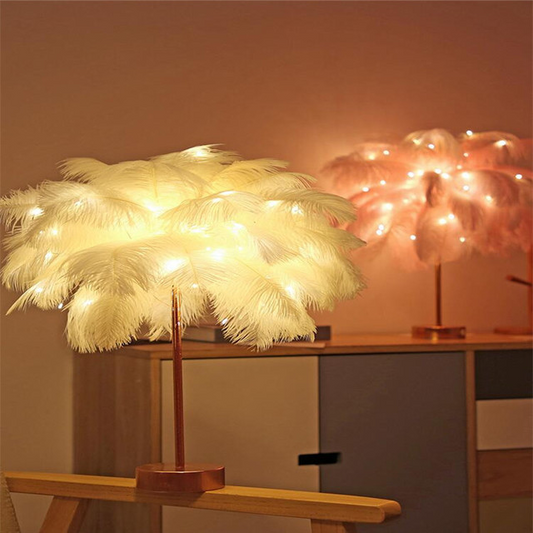 Feather Table Lamp