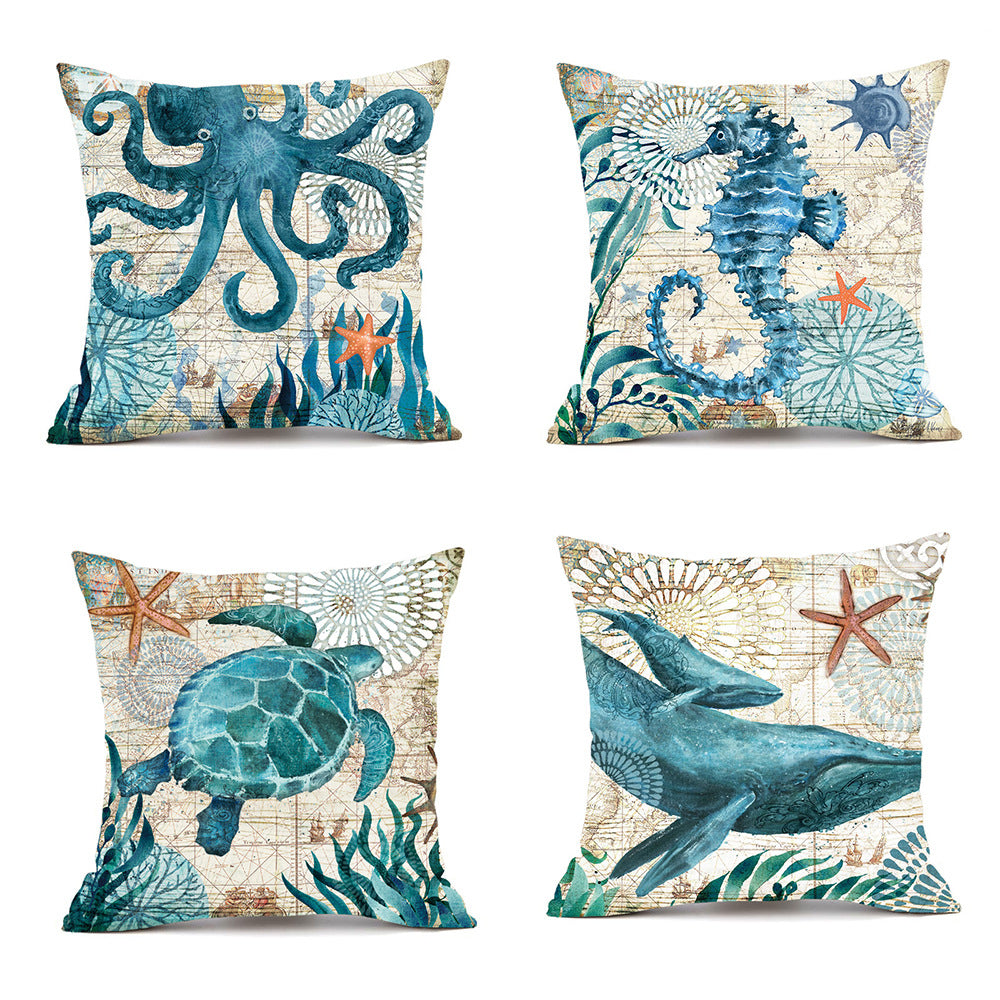 Aquatic Theme Pillow Case