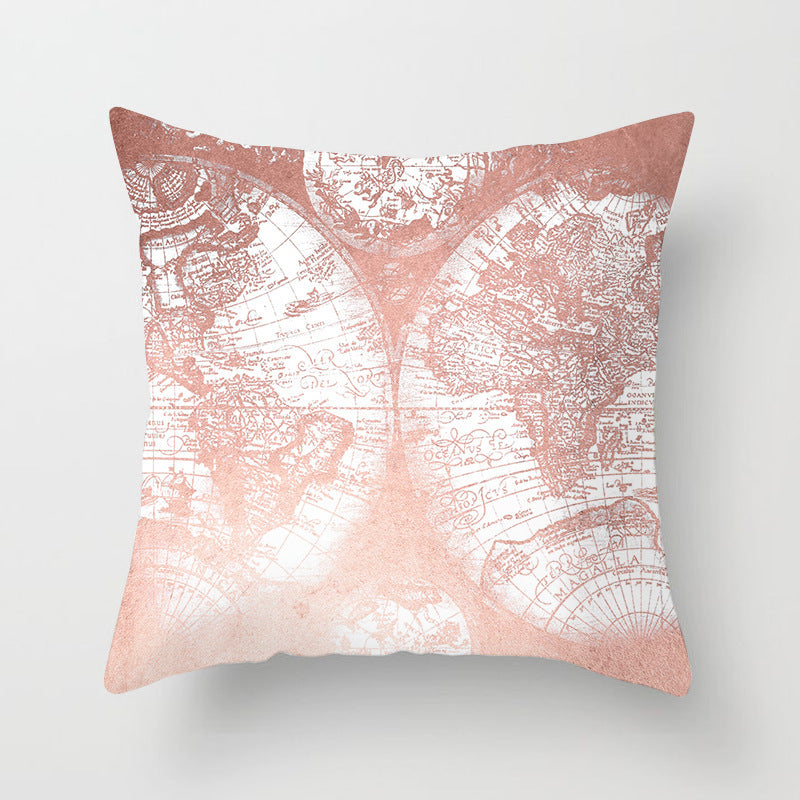 Pink sofa cushion case