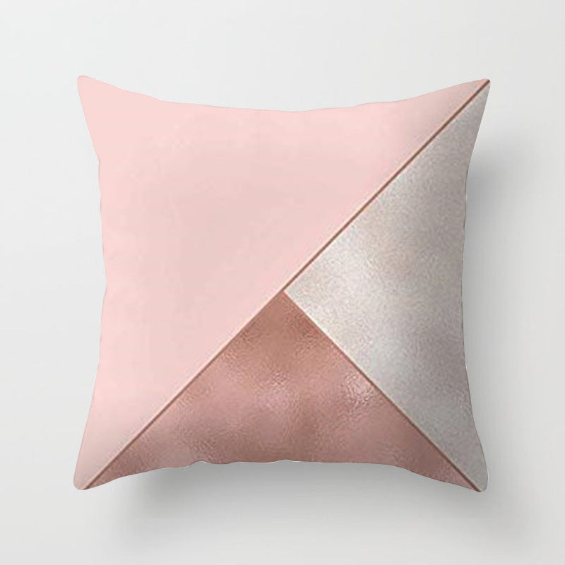 Pink sofa cushion case