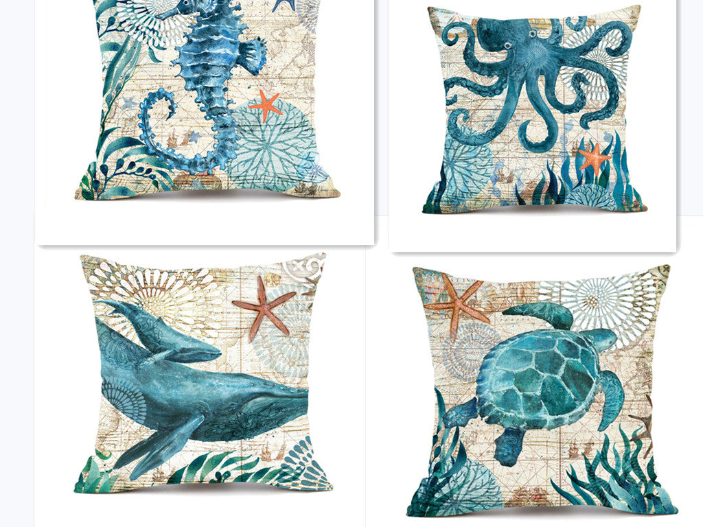 Aquatic Theme Pillow Case