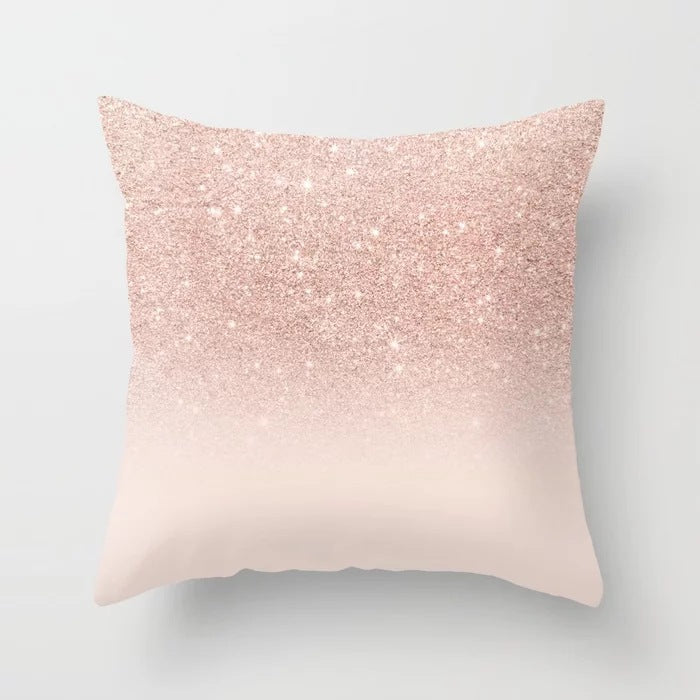 Pink sofa cushion case